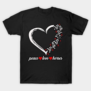 Peace Love Horses T-Shirt